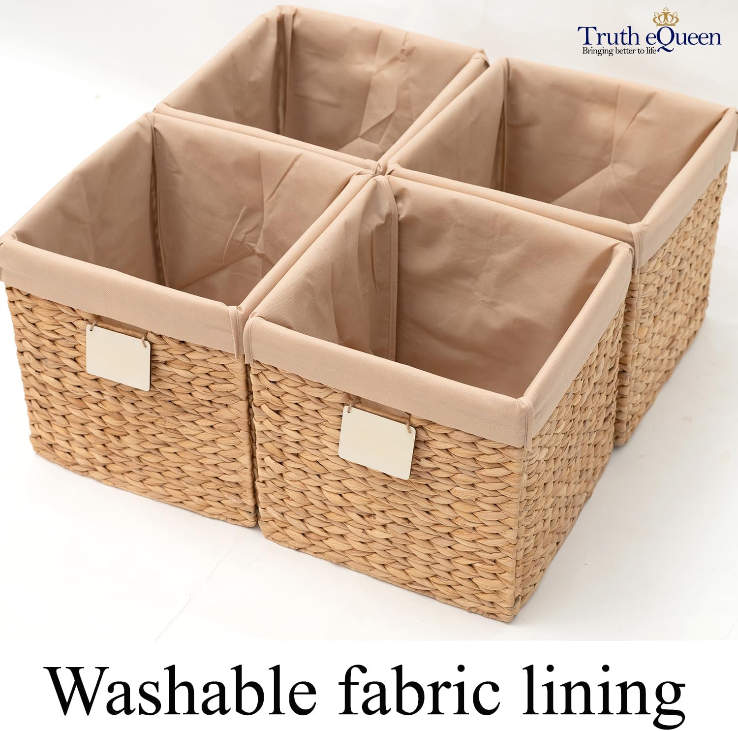 Water Hyacinth Cube Storage Baskets