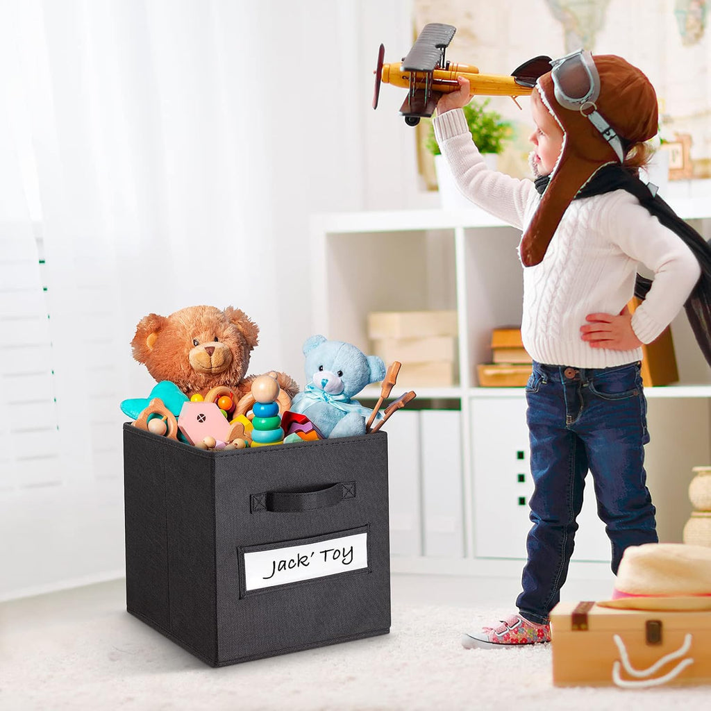 Fabric Cube Storage Bins 10 Pack