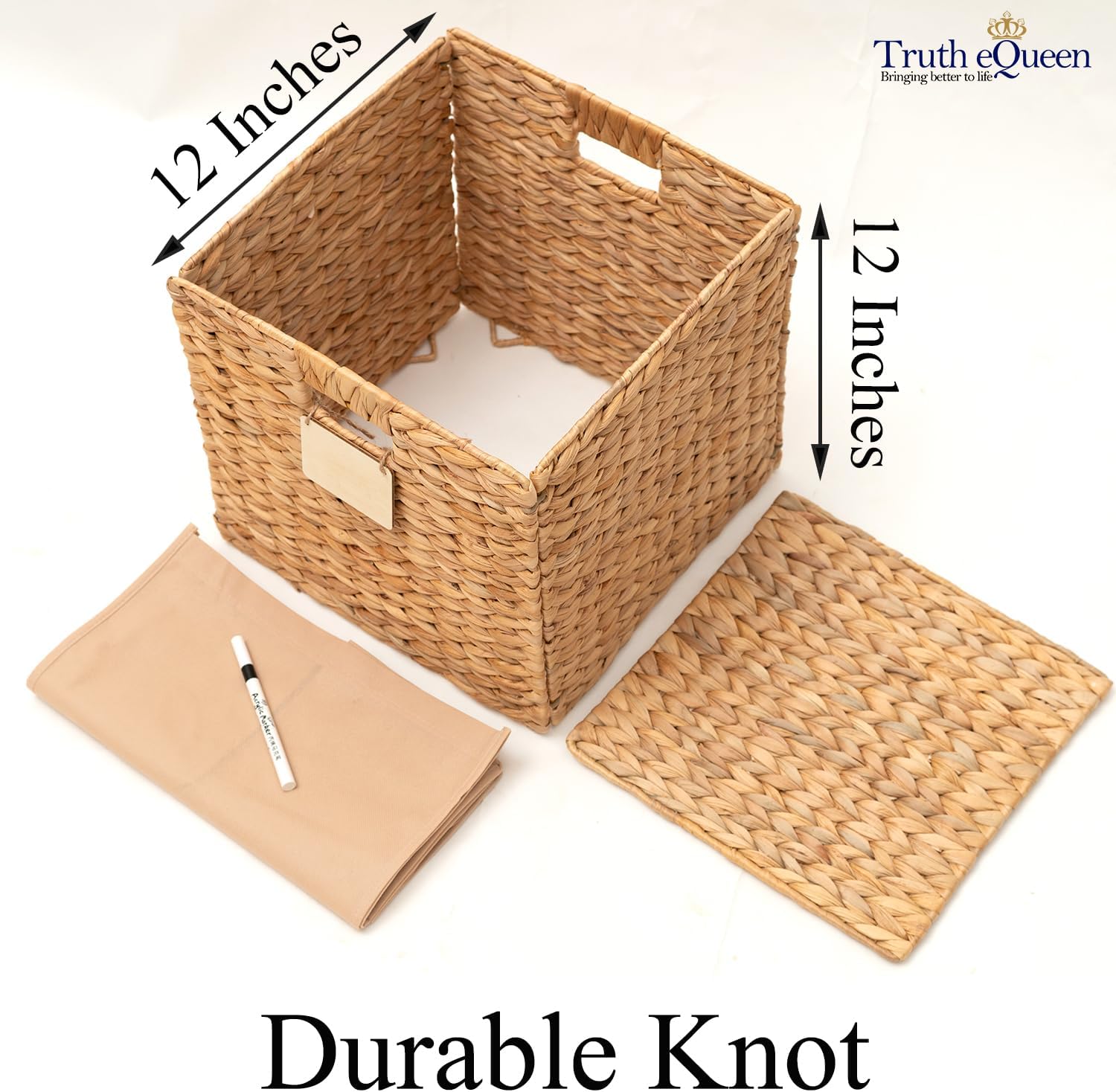 Water Hyacinth Cube Storage Baskets