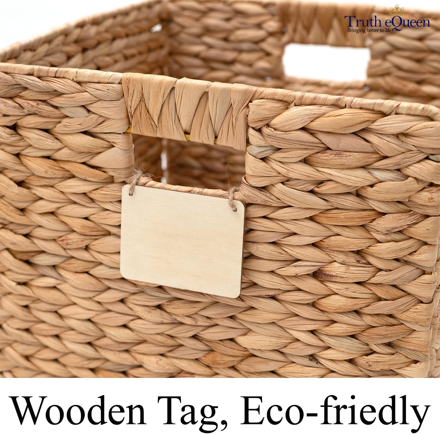 Water Hyacinth Cube Storage Baskets