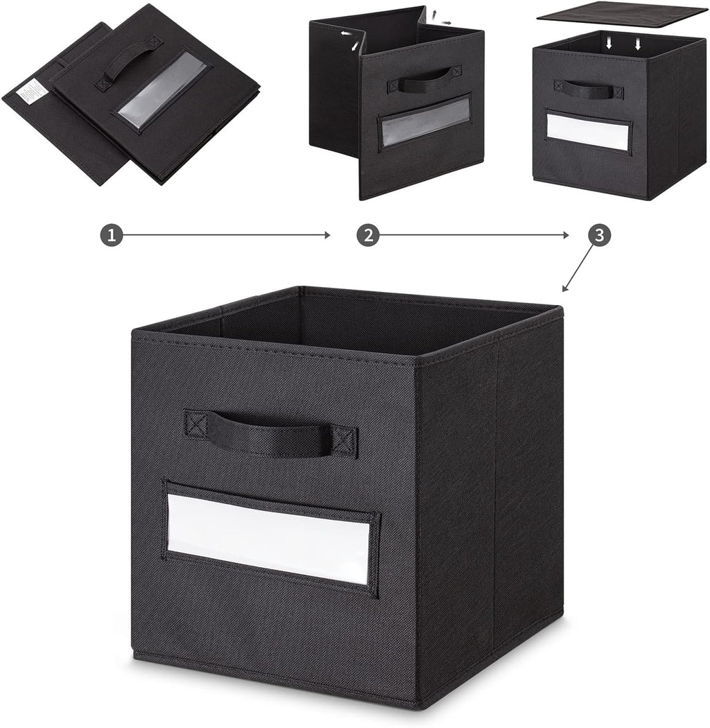 Fabric Cube Storage Bins 10 Pack