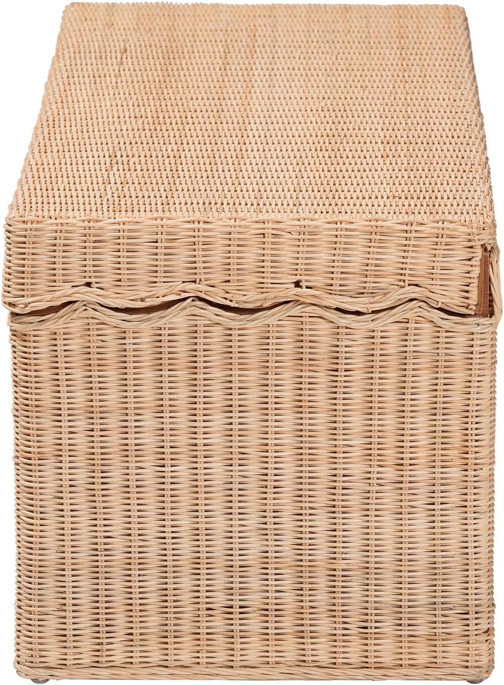 Rattan Lift-Top Storage Chest Bench