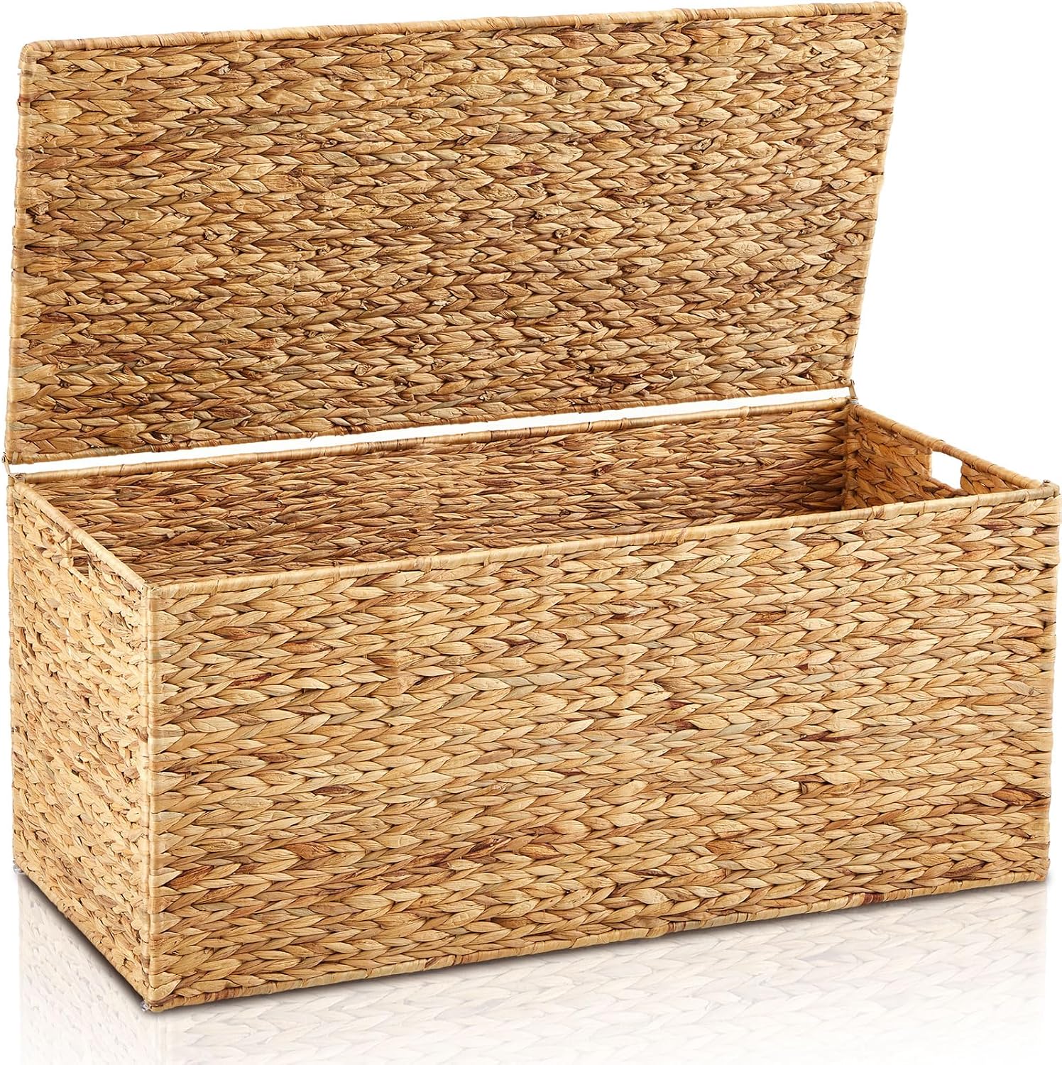Water Hyacinth Wicker Storage Trunk
